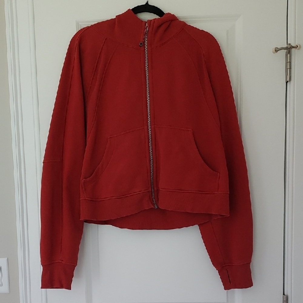 LULULEMON full zip cropped scuba hoodie